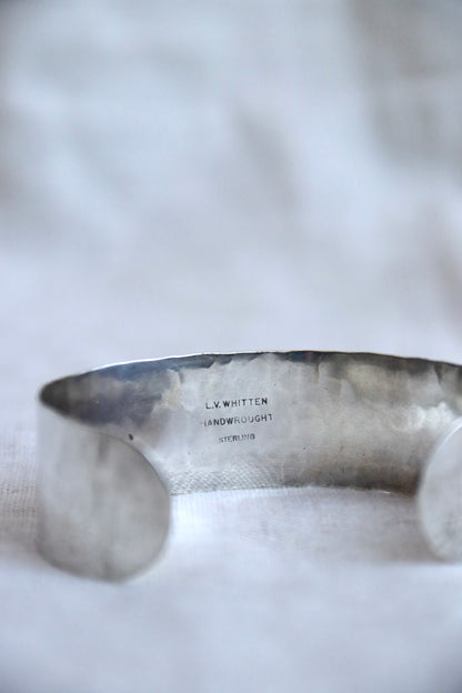 L. V. Whitten Handwrought Sterling Silver Hammered Cuff Bracelet