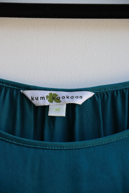 Yumi Kookoon Emerald Silk Dress