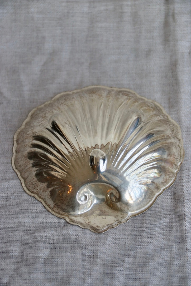 Sterling Silver Shell Dish - single foot