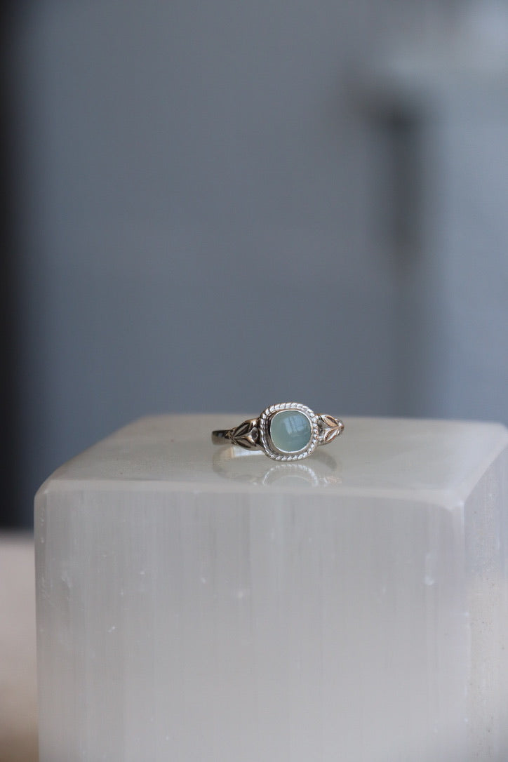 Sterling Silver Aquamarine Ring