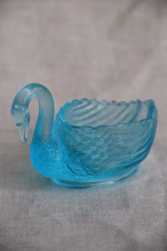 Blue Glass Swan