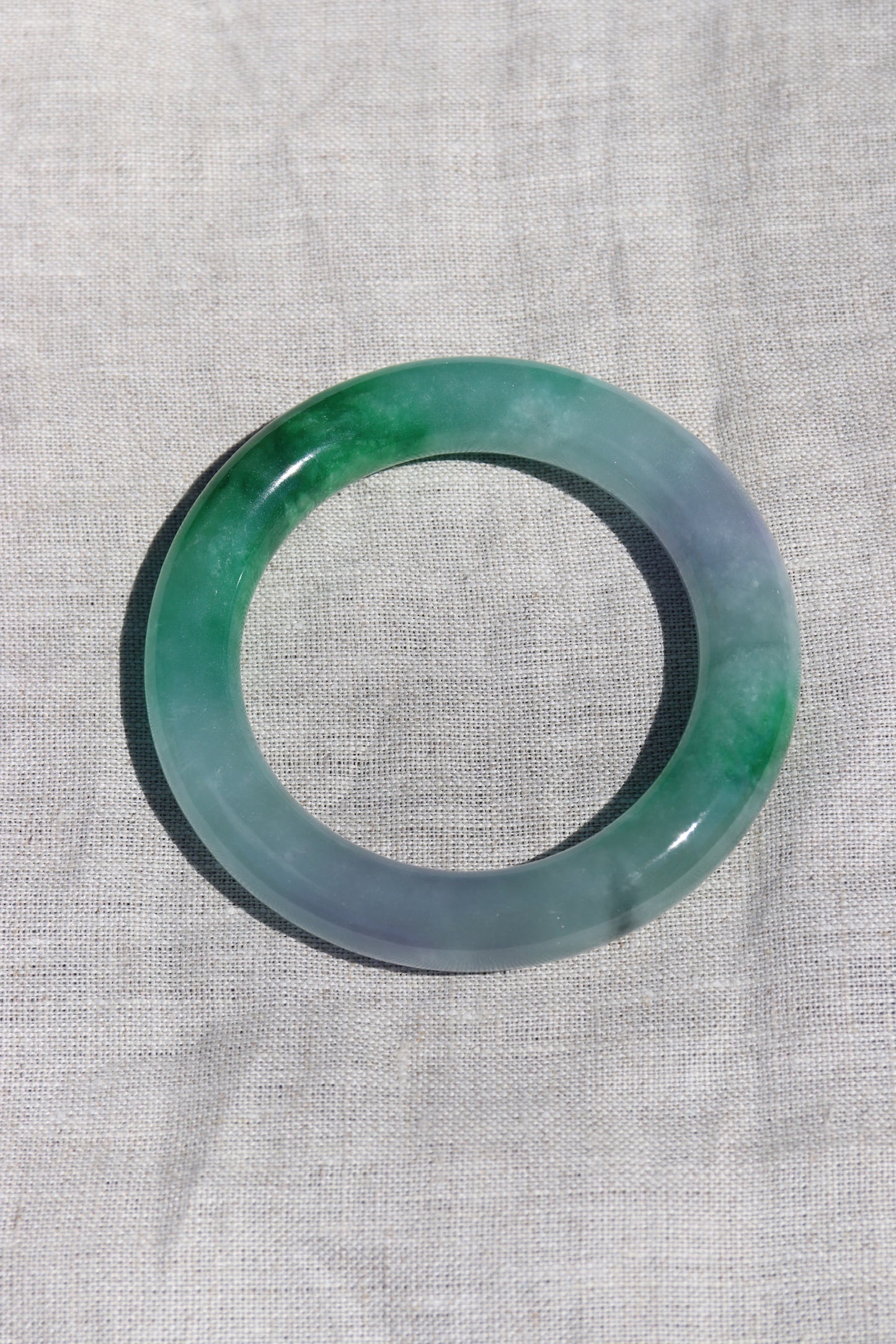 Jadeite Hololith Bangles