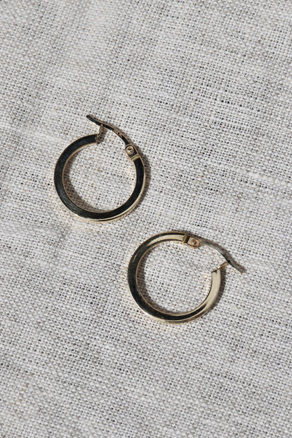 Hoop Earrings - 14K Gold