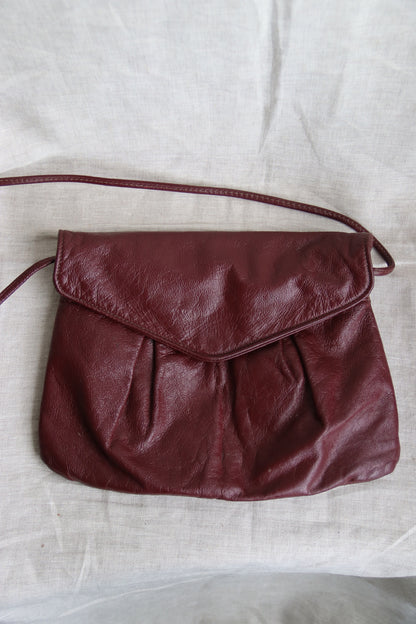 Maroon Slouched Purse