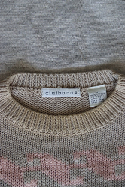 Liz Claiborne Tan Cotton Sweater