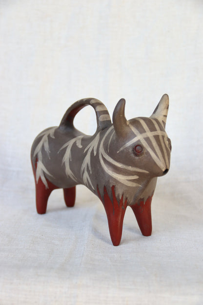 Vintage Cyprus Base Ring Bull Vessel Replica