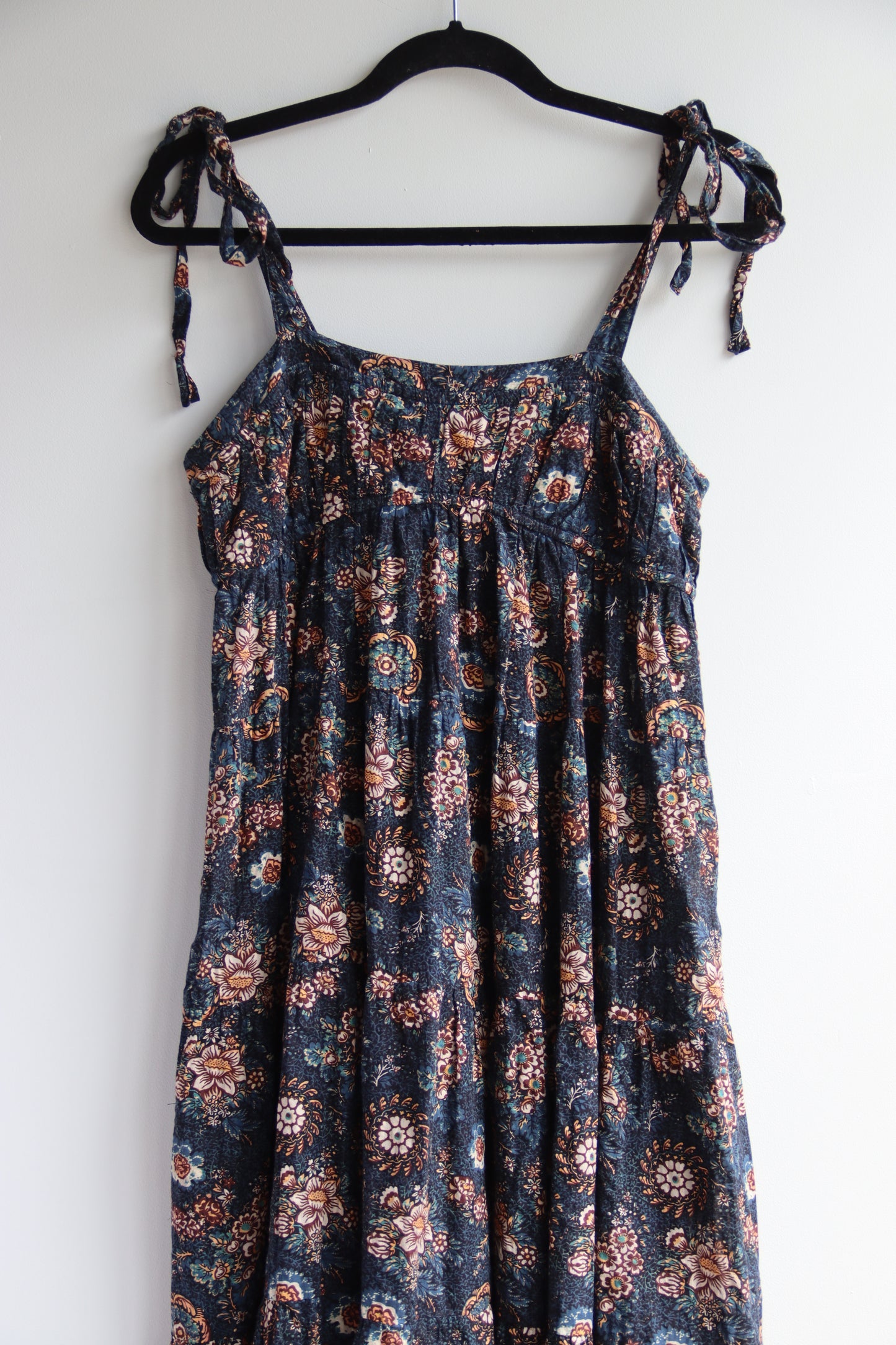 Ulla Johnson Floral Dress with Tie Straps