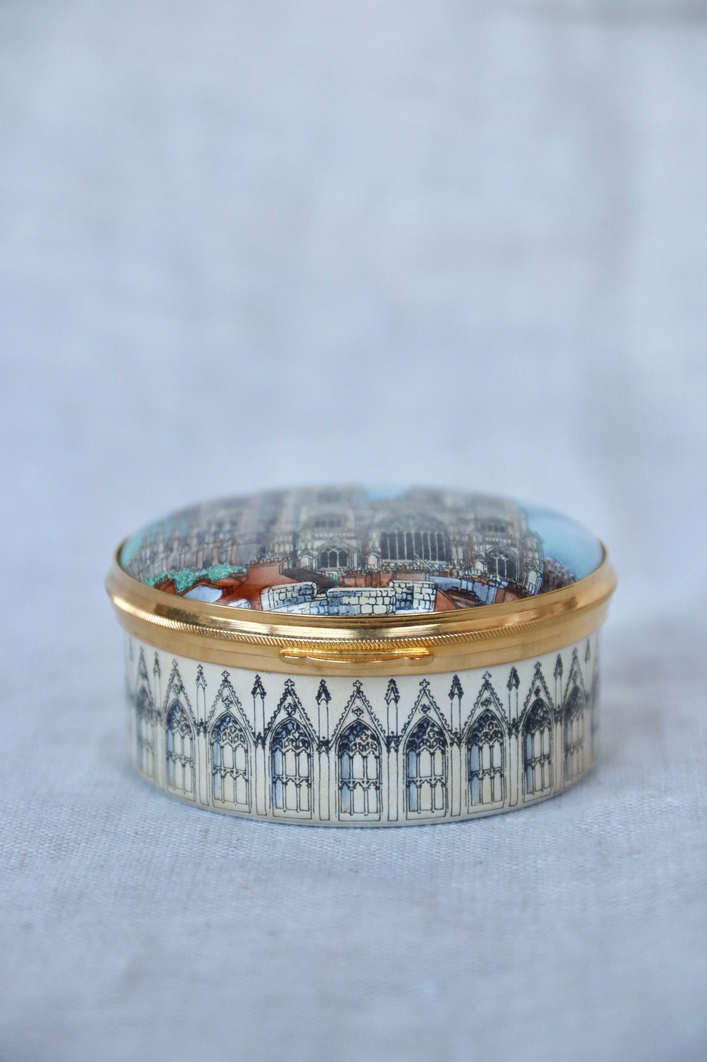 York Minster Enamel Box
