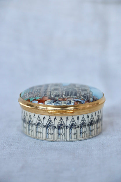 York Minster Enamel Box