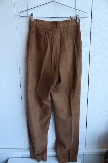 Toffs Brown Leather Pants