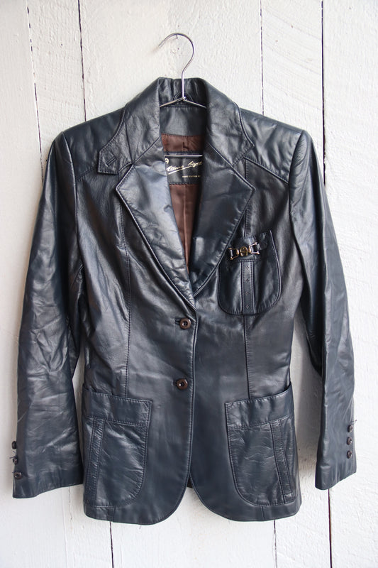 Etienne Aigner BlackLeather Jacket