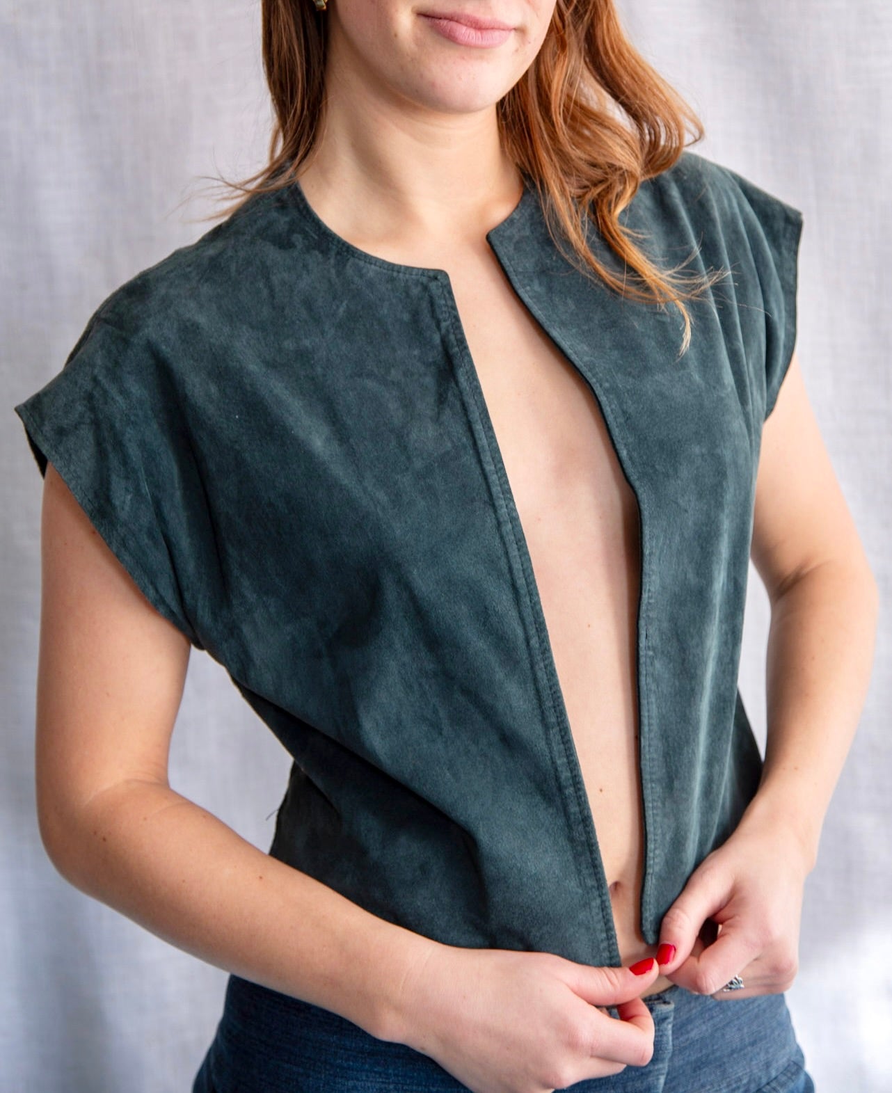 George Masket Leather Top
