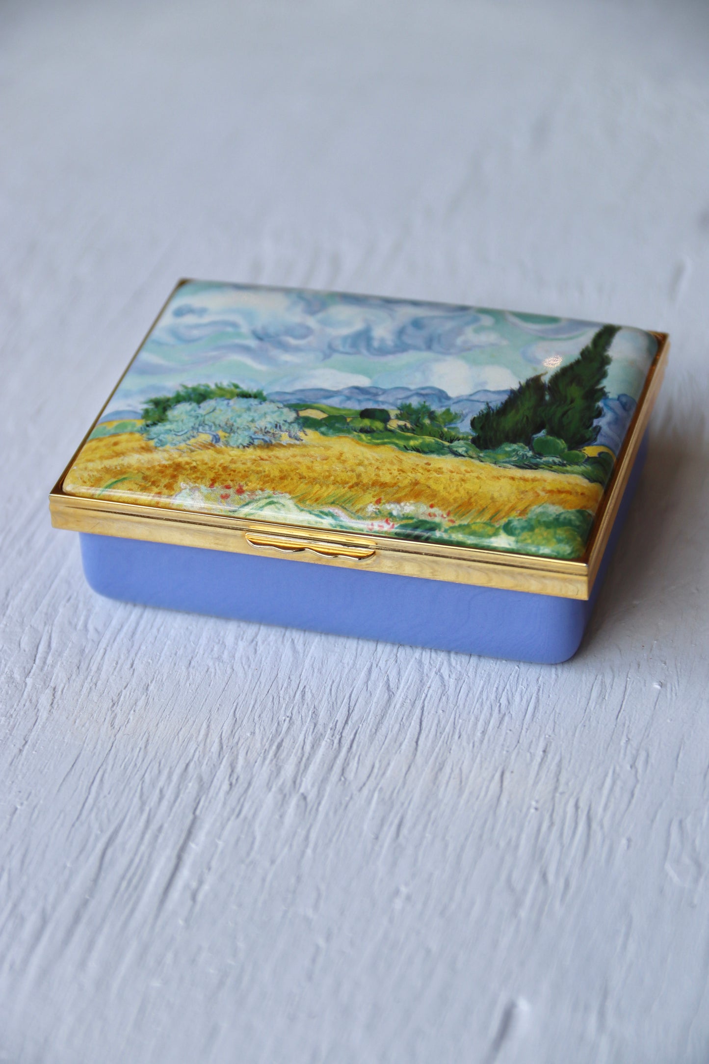 Halcyon Days Van Gogh Enamel Box