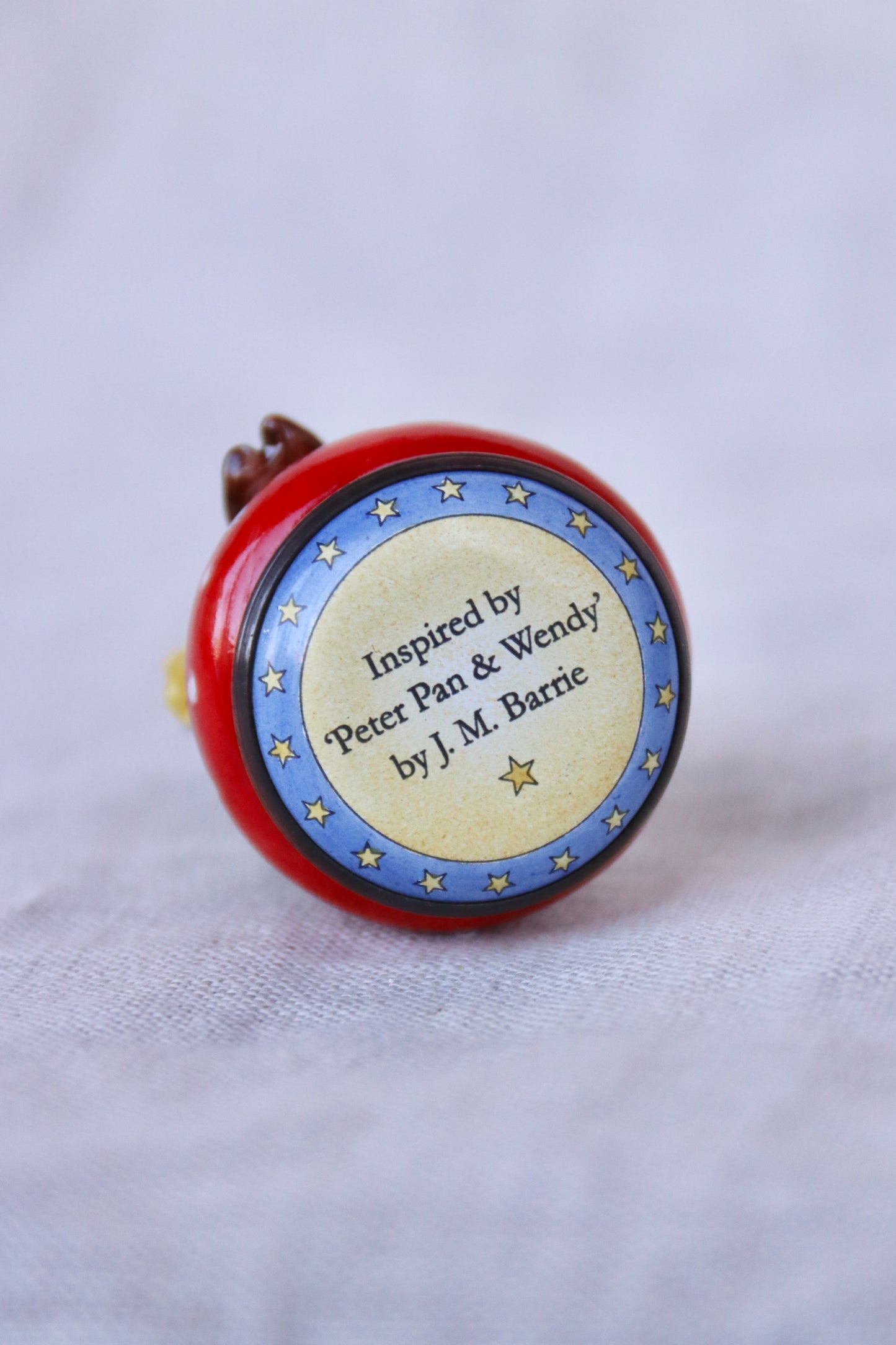 Peter Pan Statue Enamel Box
