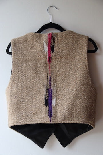 Dion Southwestern Style Wool Blanket Vest
