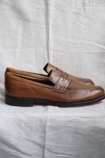 Allen Edmonds Ascher Brown Leather Loafers - 9.5