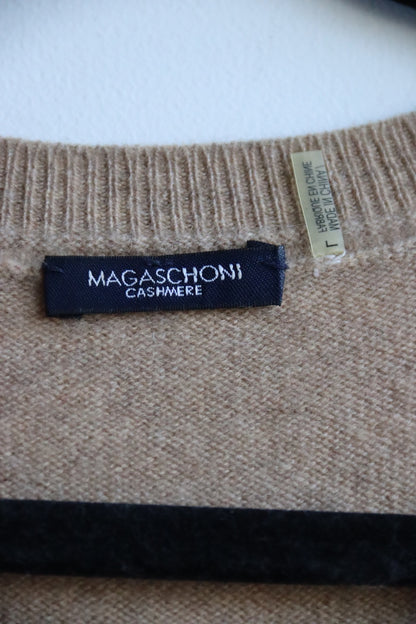 Magaschoni Tan Cashmere Top