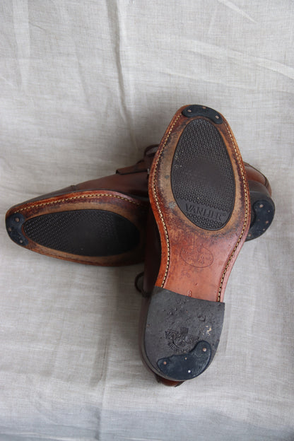 Vanlier Brown Leather Dress Shoes - 8