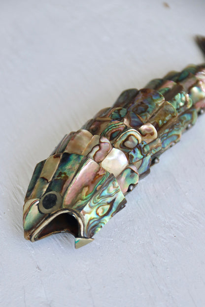 articulated alabaster fish bottle opener