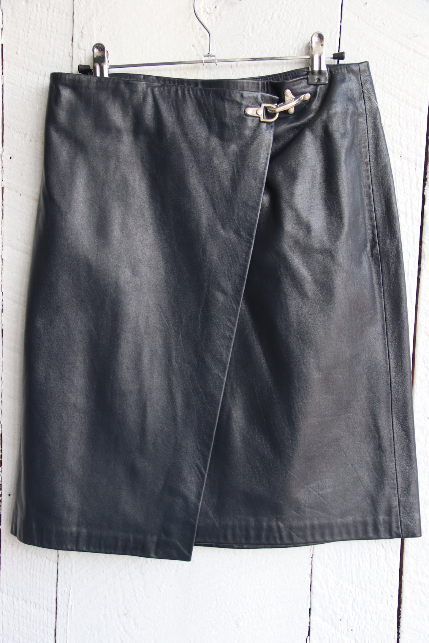 Ralph Lauren Black Leather Skirt (NWT)