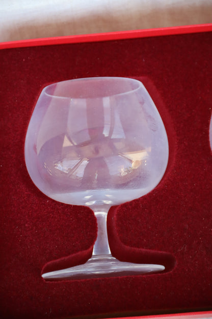 Set of 2 Baccarat Crystal Brandy Glasses