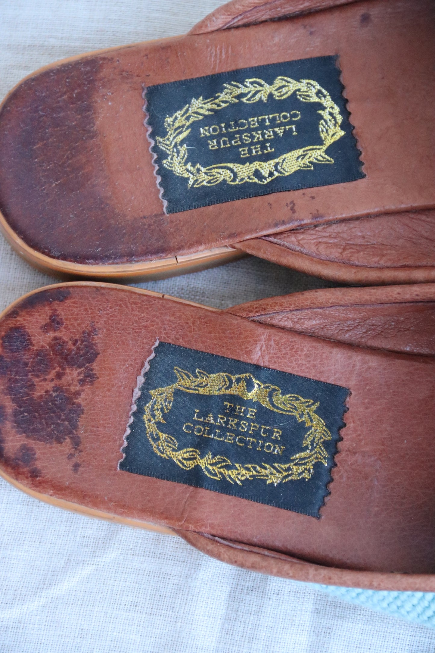 Larkspur Collection Needlepoint Slides