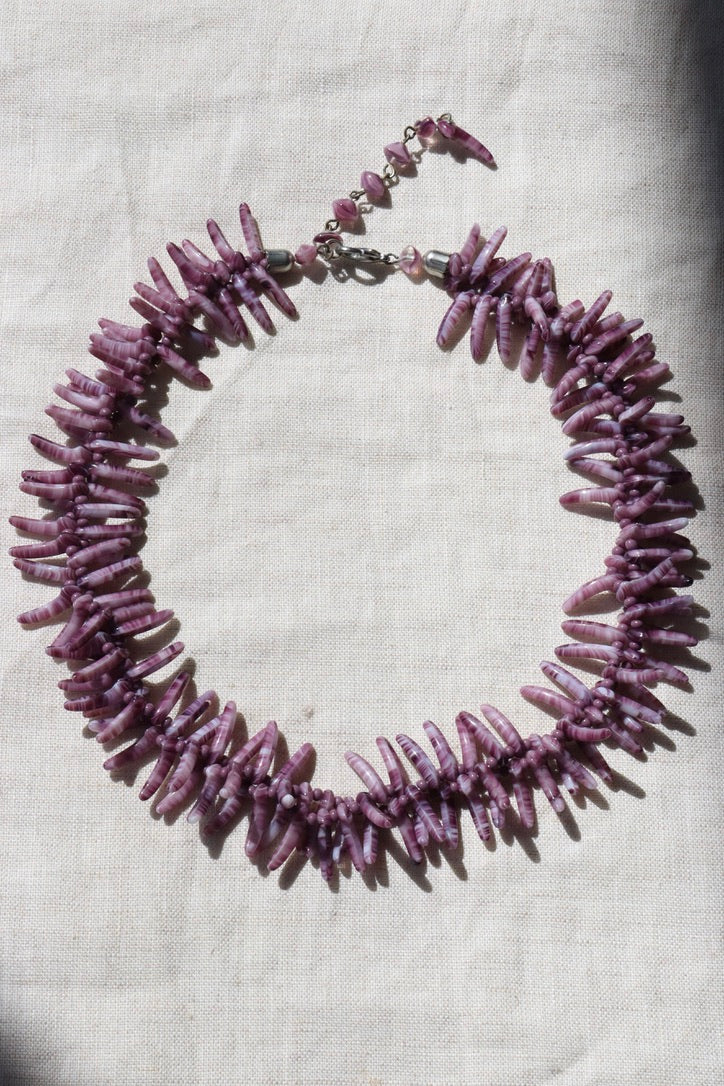 Purple Spiny Shell Necklace