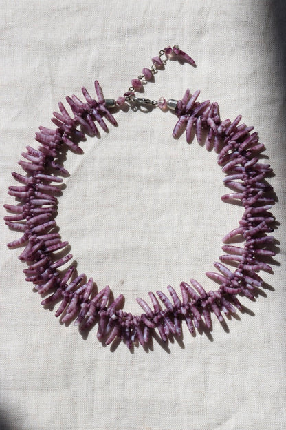 Purple Spiny Shell Necklace