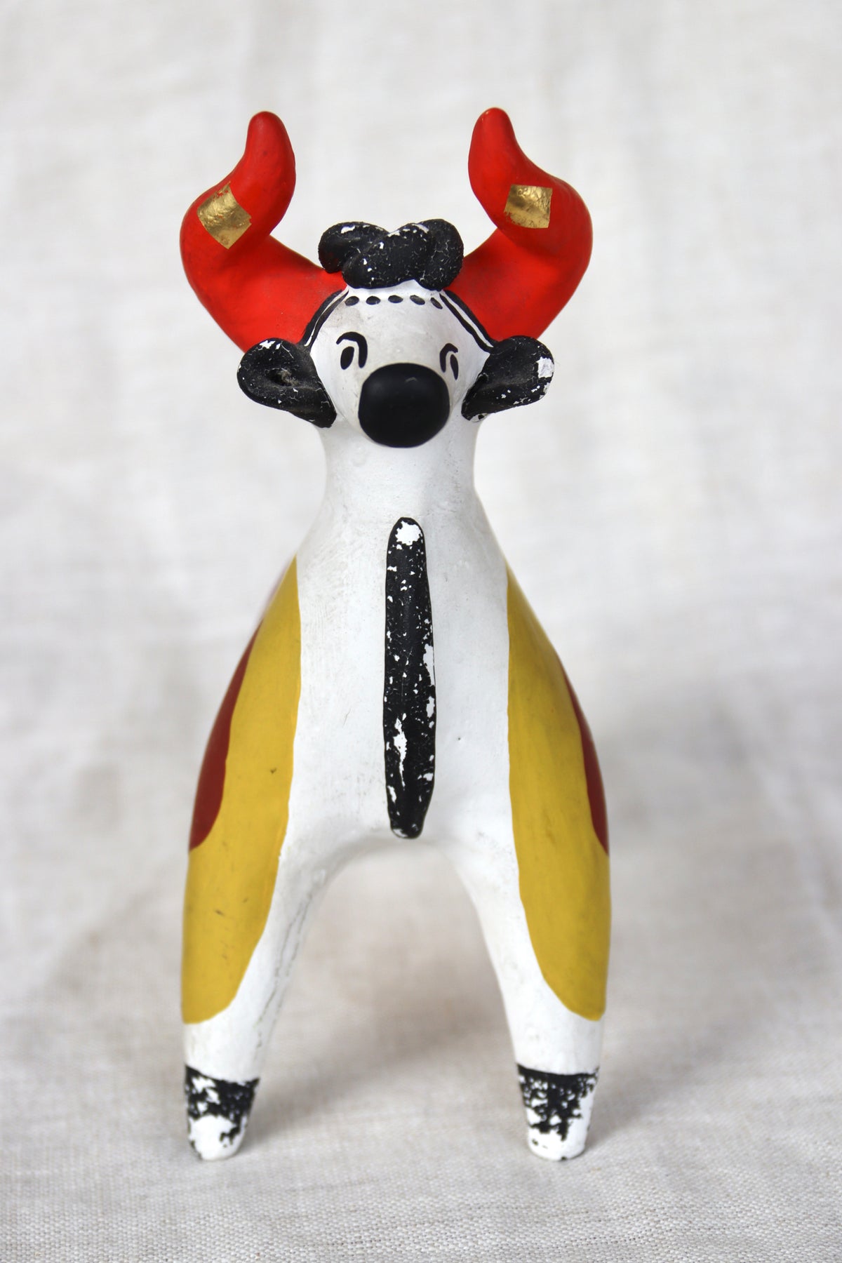 Dymkovo Toy Clay Bull Cow Figurine