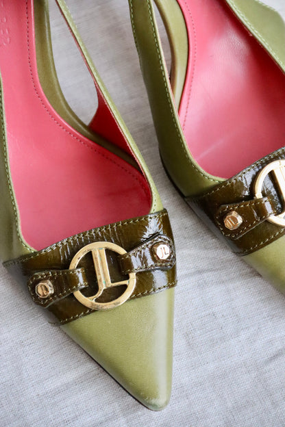 Judith Leiber Green Heels