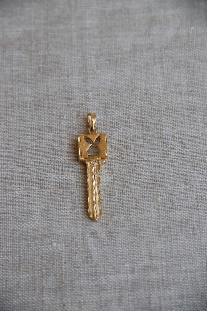 Playboy Club Key Pendant - 14K