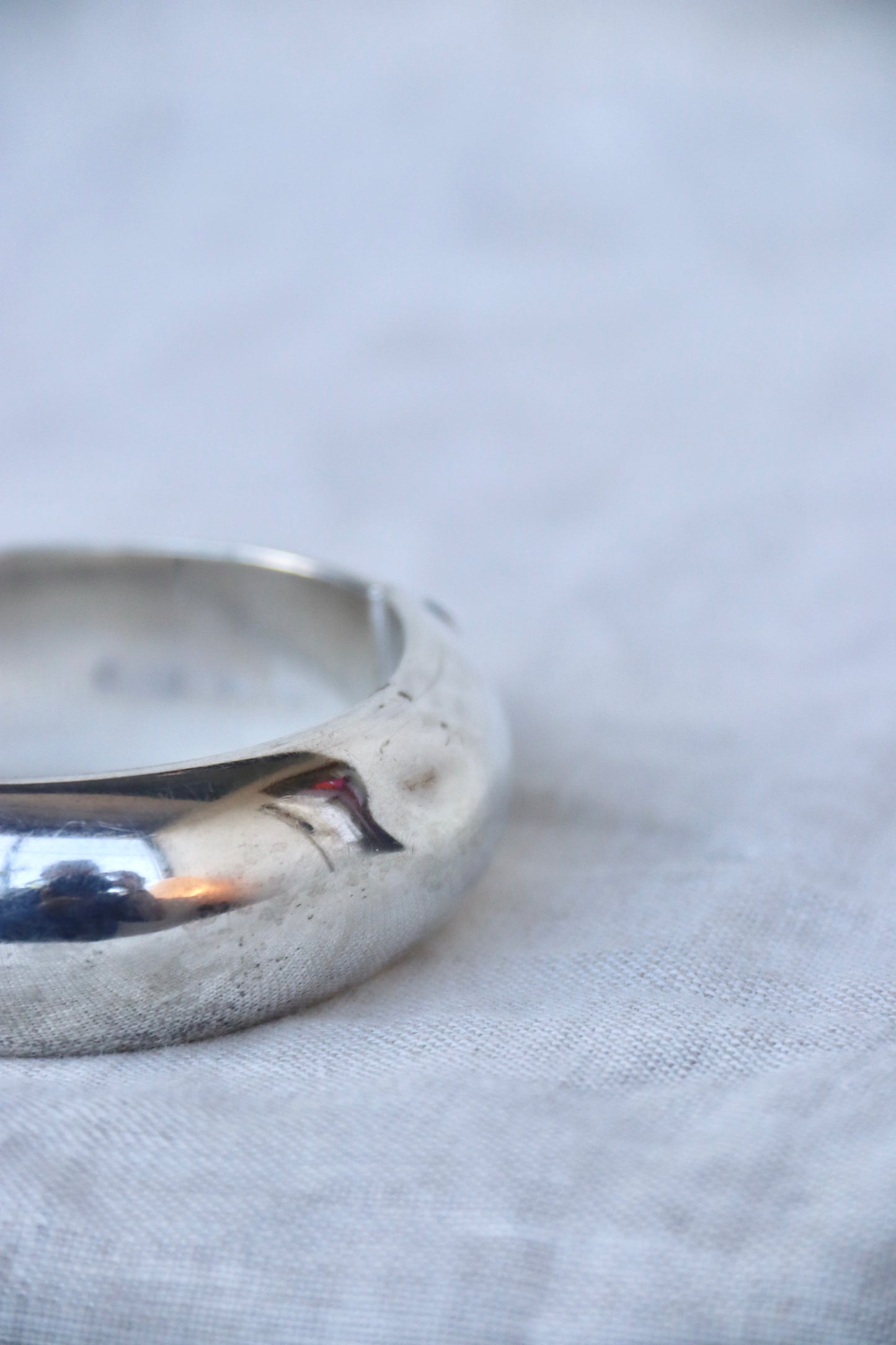 Lico Mexico Sterling Silver hollow hinged bangle bracelet - as is