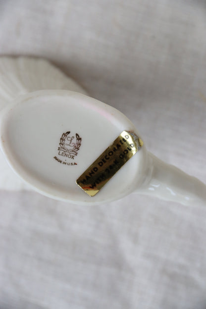 Lenox Gold Rim Cornucopia Mini Vase