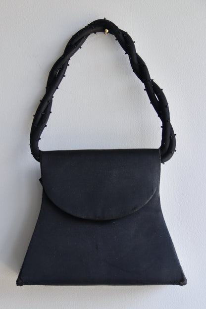 Vintage Sasha Black Beaded Purse