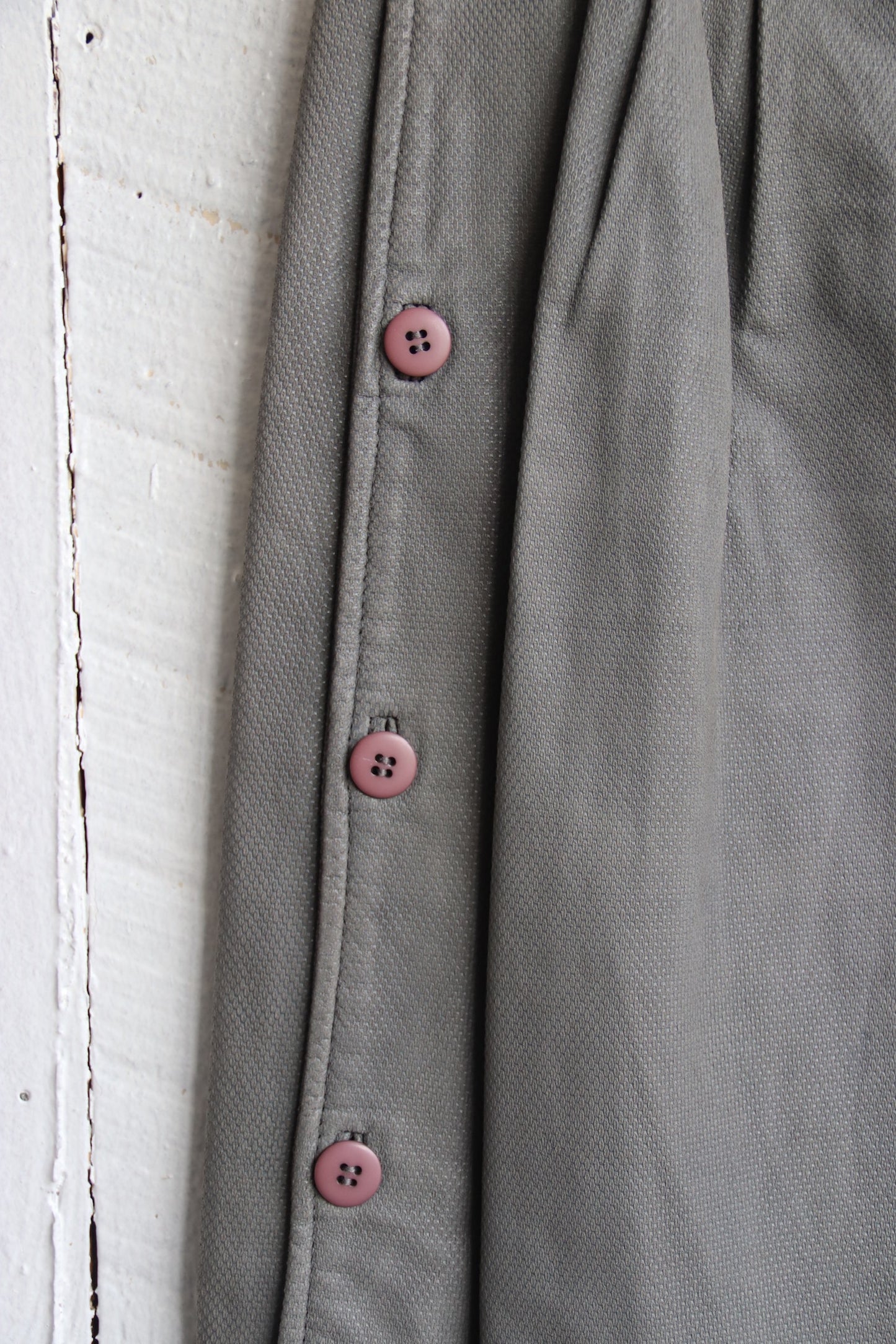 Omanti Grey Leather Skirt