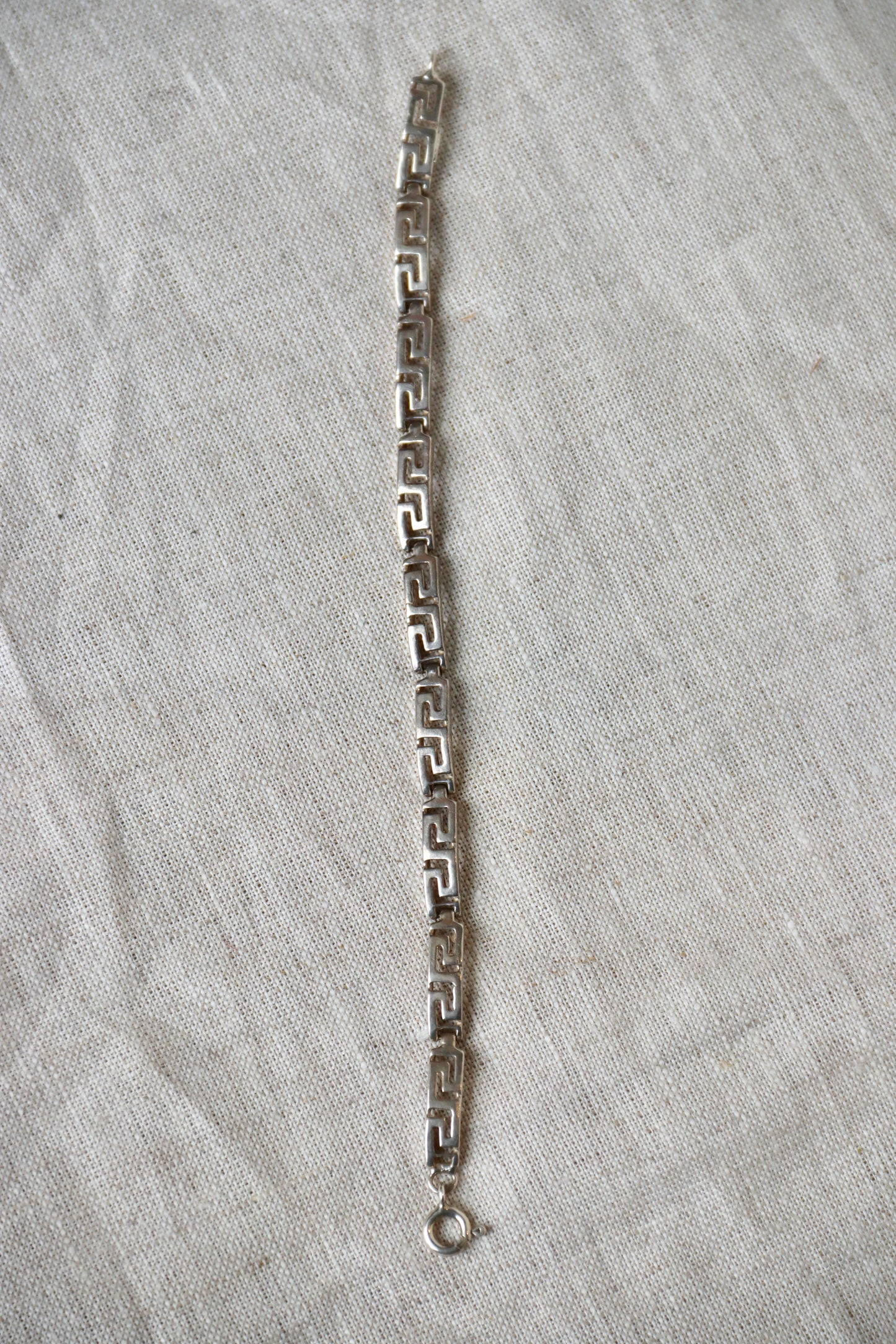 Sterling Silver Greek key (meander) bracelet