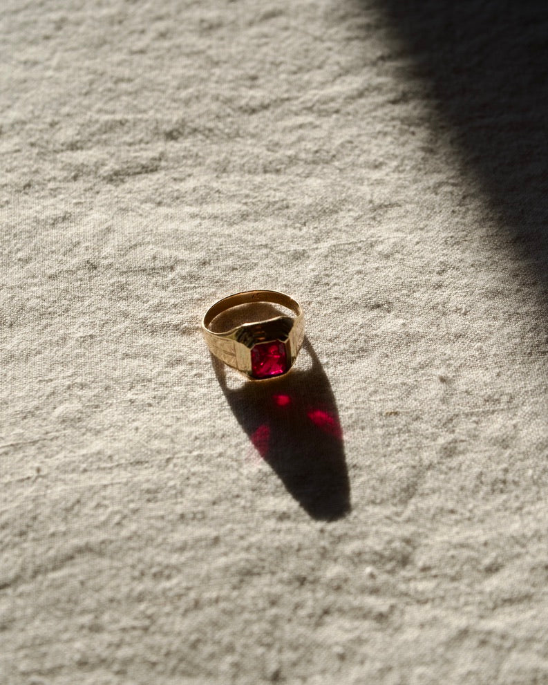 Vintage 10K Ruby Ring