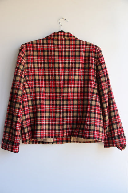 Vintage Wool Checkered Jacket