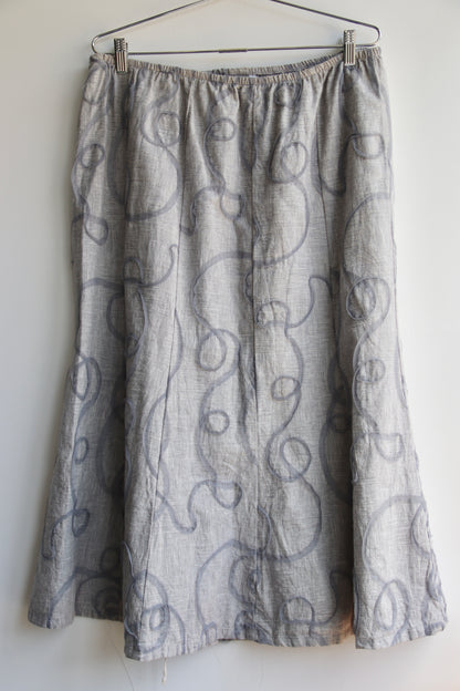 Bryn Walker Grey Linen Tunic and Skirt Set