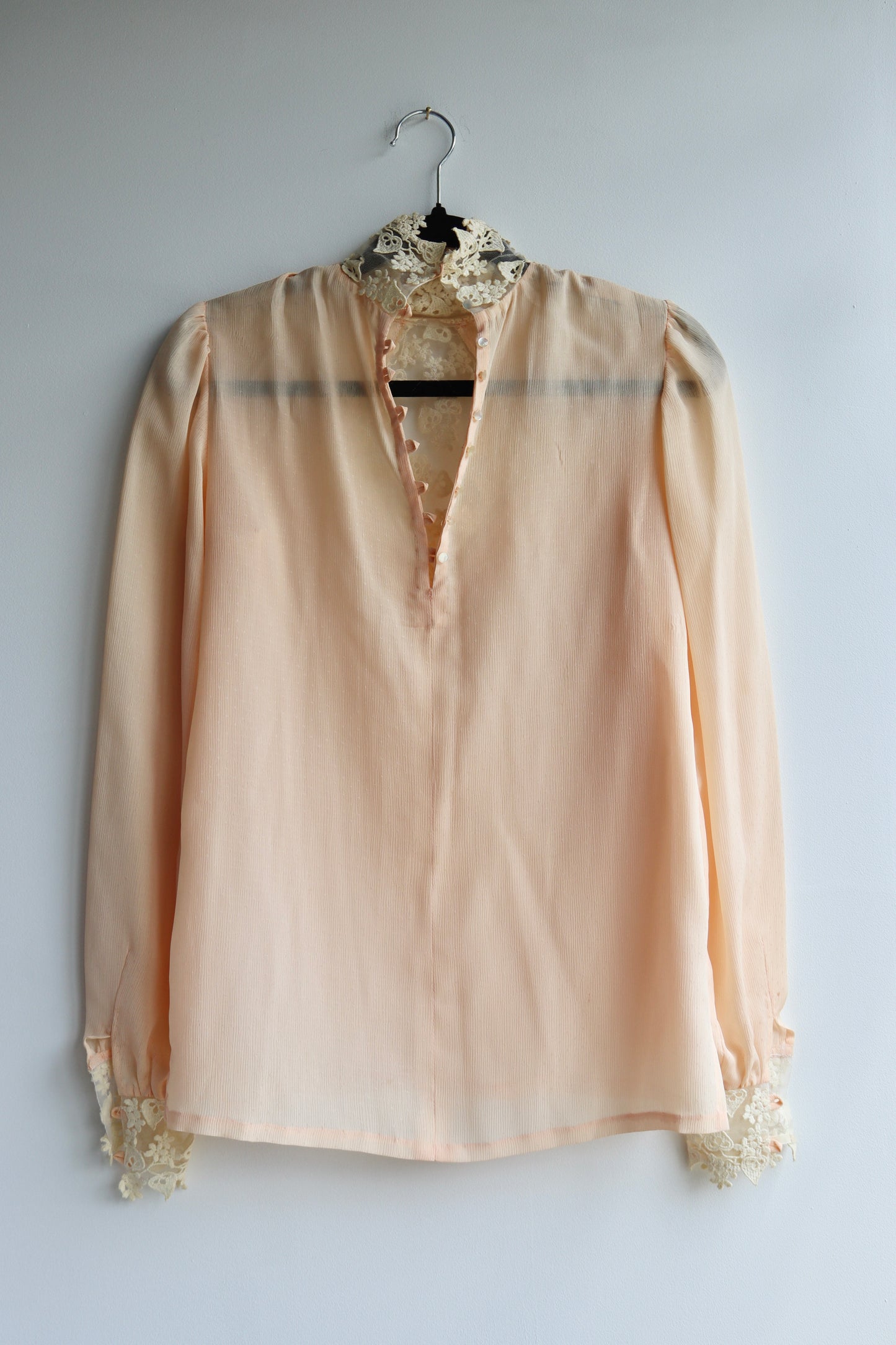 Vintage Sheer Top with lace