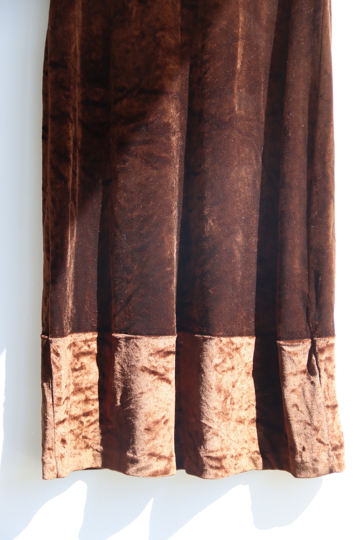 Anna Sui Brown Velvet Dress