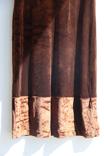 Anna Sui Brown Velvet Dress