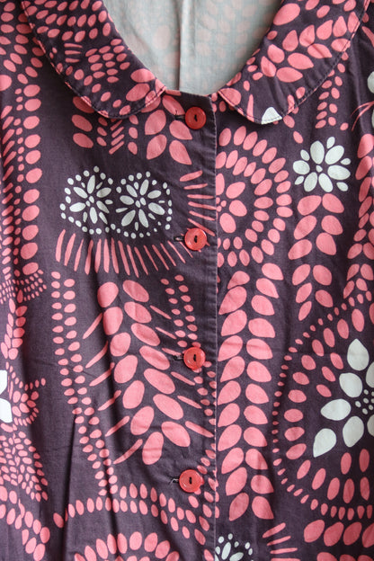 Marimekko samu jussi koski Pink Patterned Dress