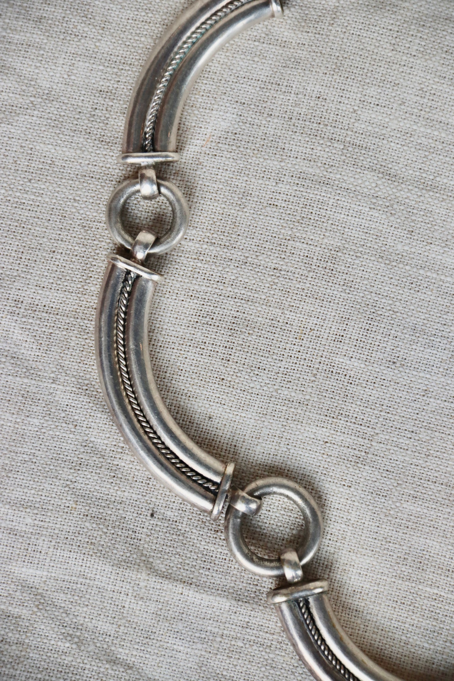 Sterling Silver Segmented Necklace