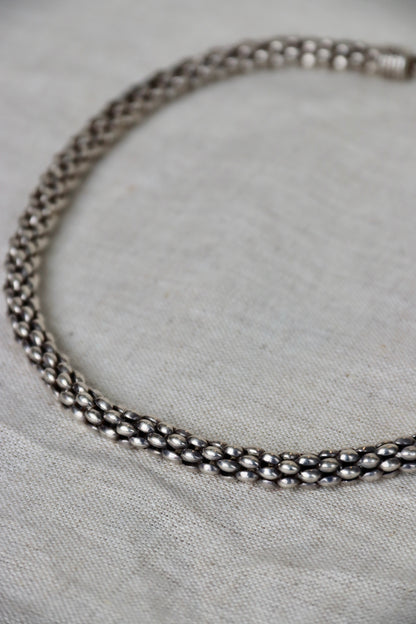 Sterling Silver popcorn chain sterling necklace