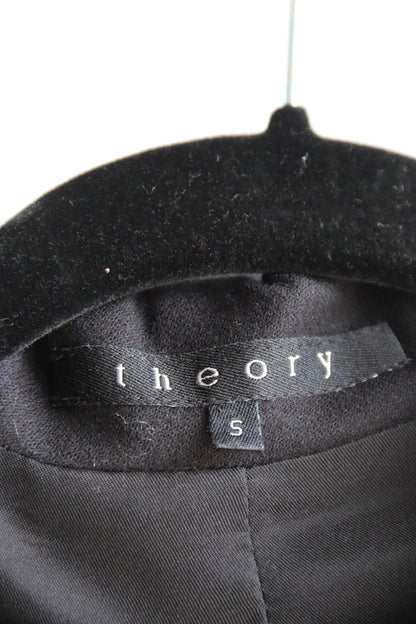 Theory Black Cropped Jacket