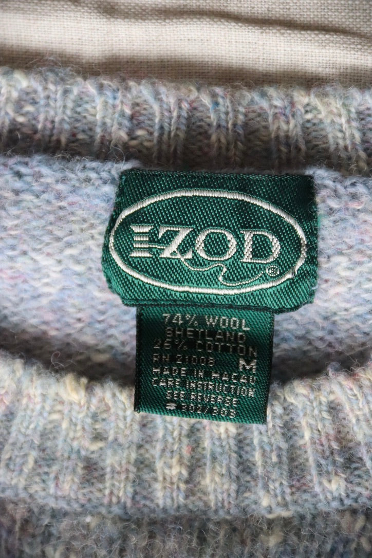 Izod Pastel Blue Wool Sweater