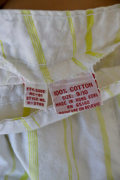 Vintage Filippo Toti Striped Cotton Pants
