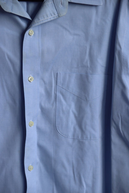 Mens Brooks Brothers Blue Button Down Dress Shirt