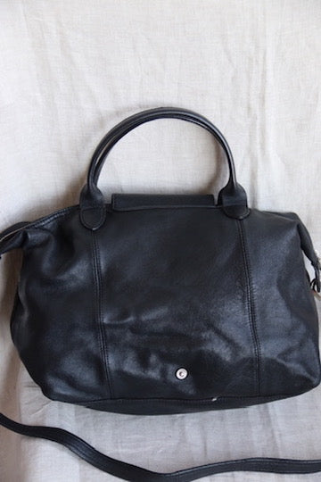 Longchamp Black Leather Bag